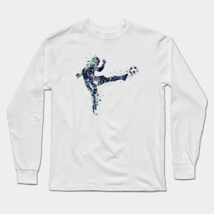 Boy Soccer Player Volley Shot Long Sleeve T-Shirt